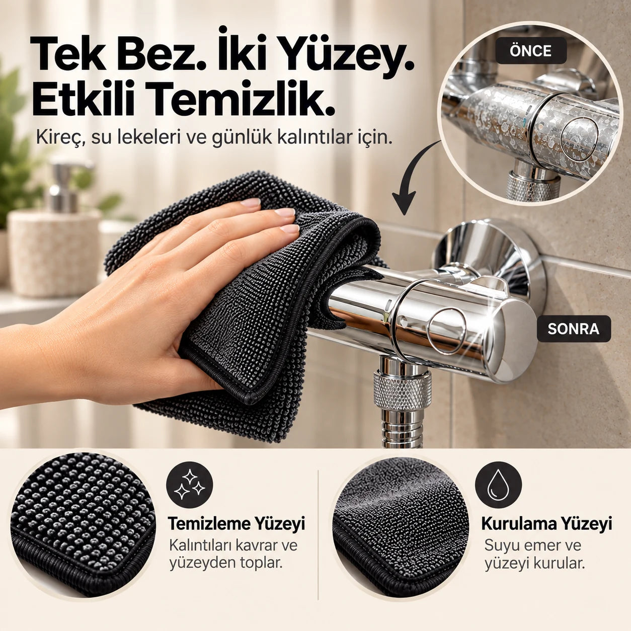 Minarola bezin iki farklı yüzeyini gösteren ürün görseli